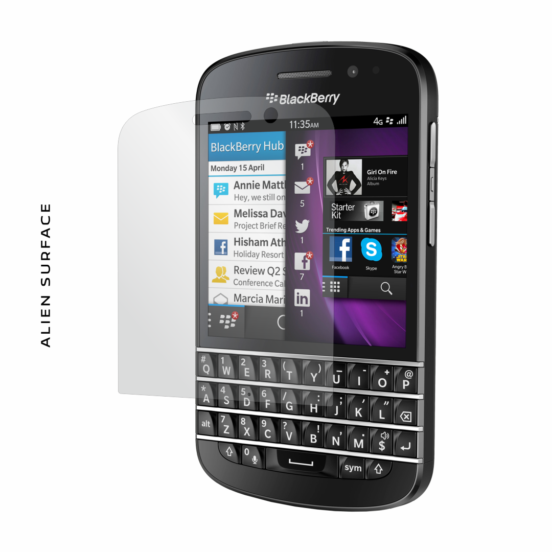 BlackBerry Q10 folie protectie Alien Surface